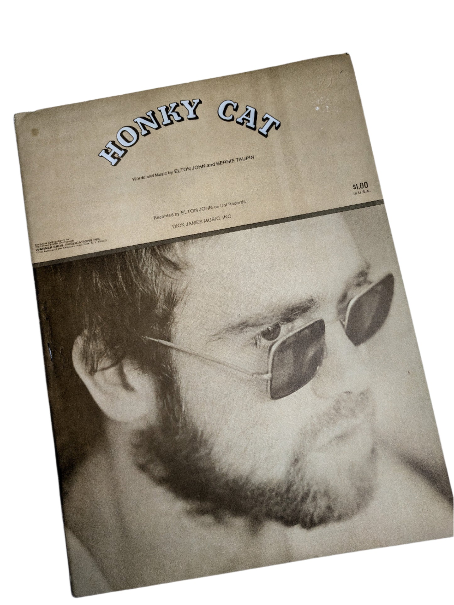 Elton John Honky Cat - Sheet Music