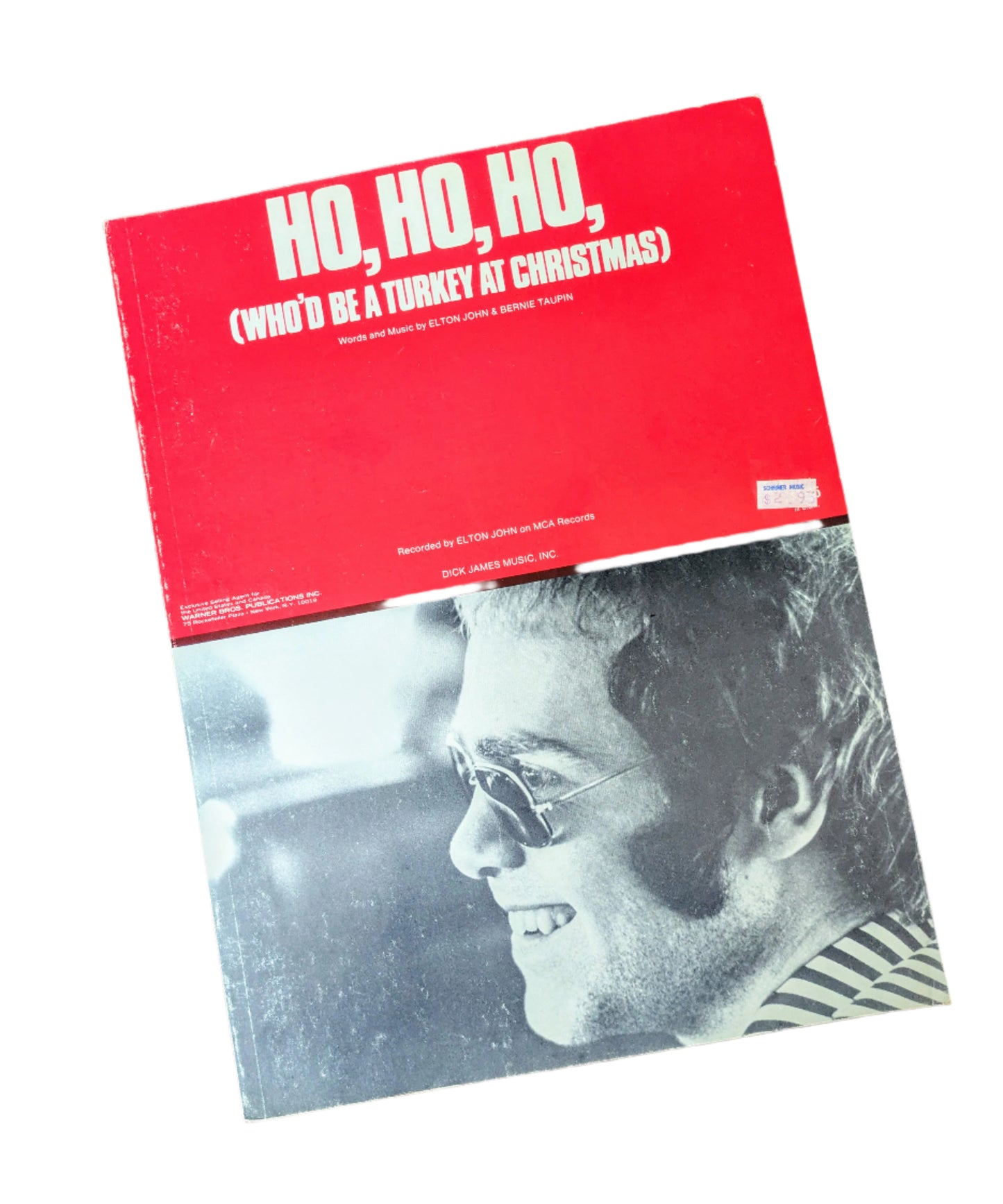 Elton John “Ho Ho Ho (Who’d Be a Turkey at Christmas)” Vintage Sheet Music