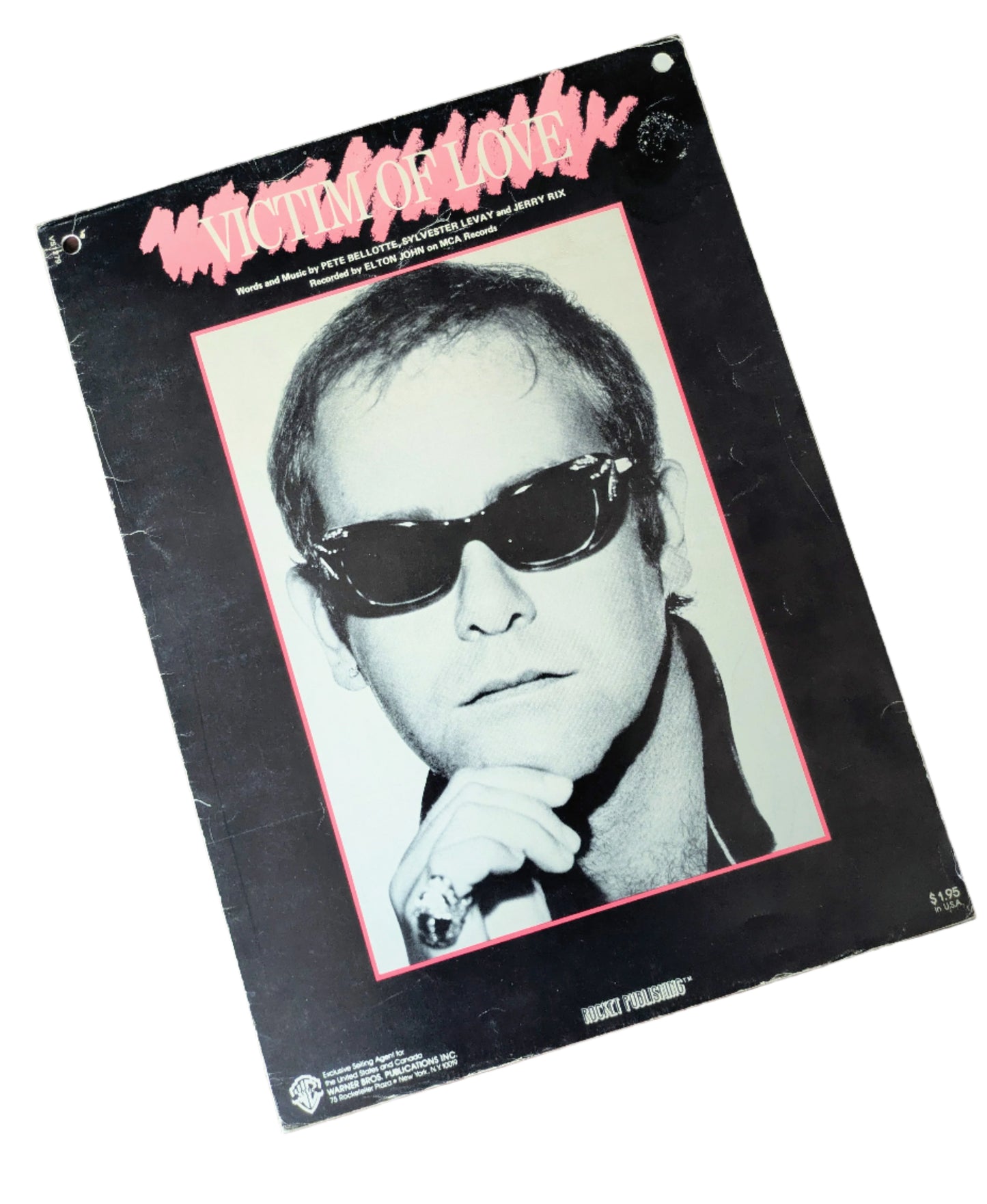 Elton John "Victim of Love" Sheet Music – Vintage 1979