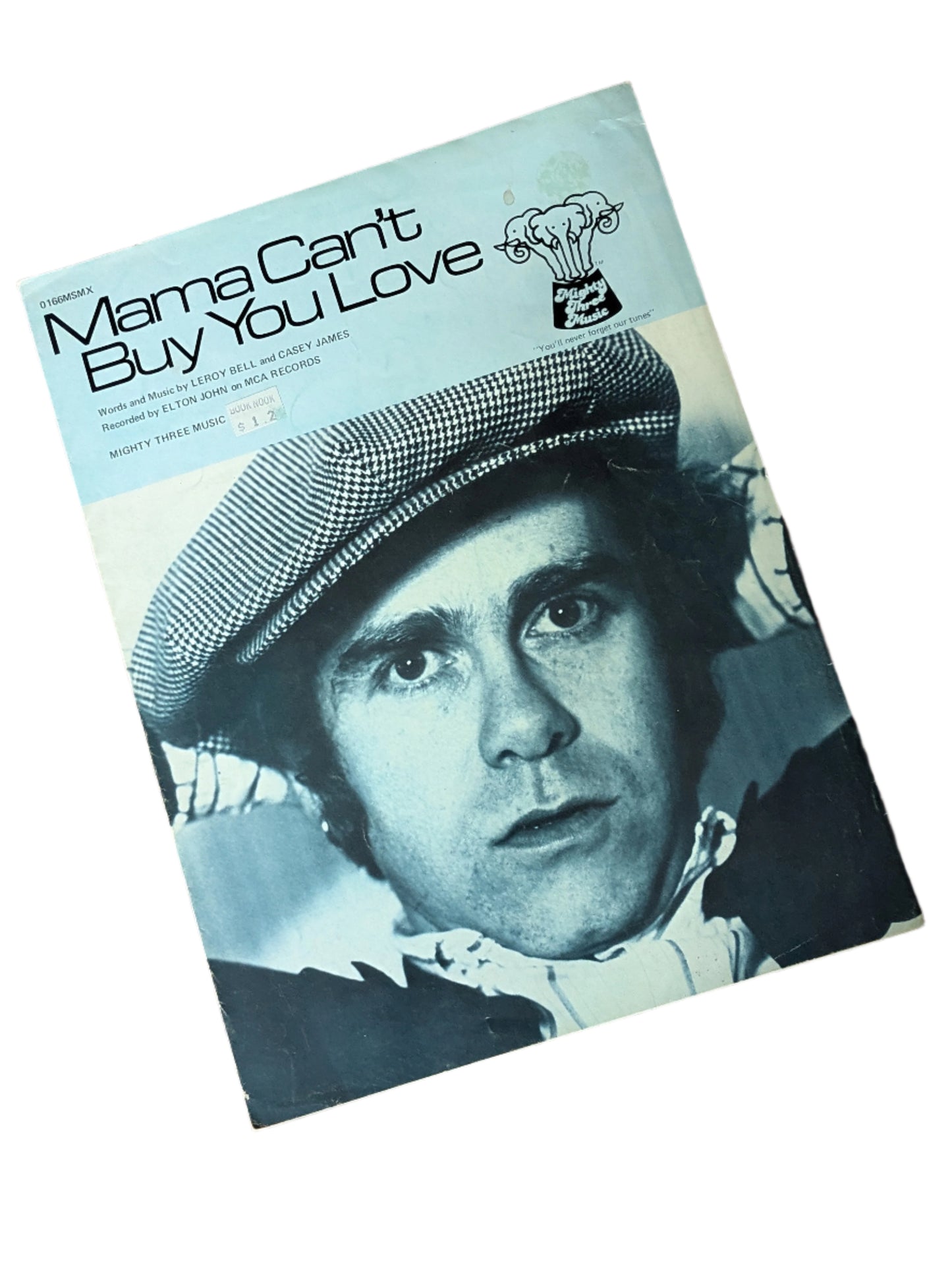 Elton John Sheet Music - "Mama Can't Buy You Love" (1977 USA Edition) - Rare Collector's Piece