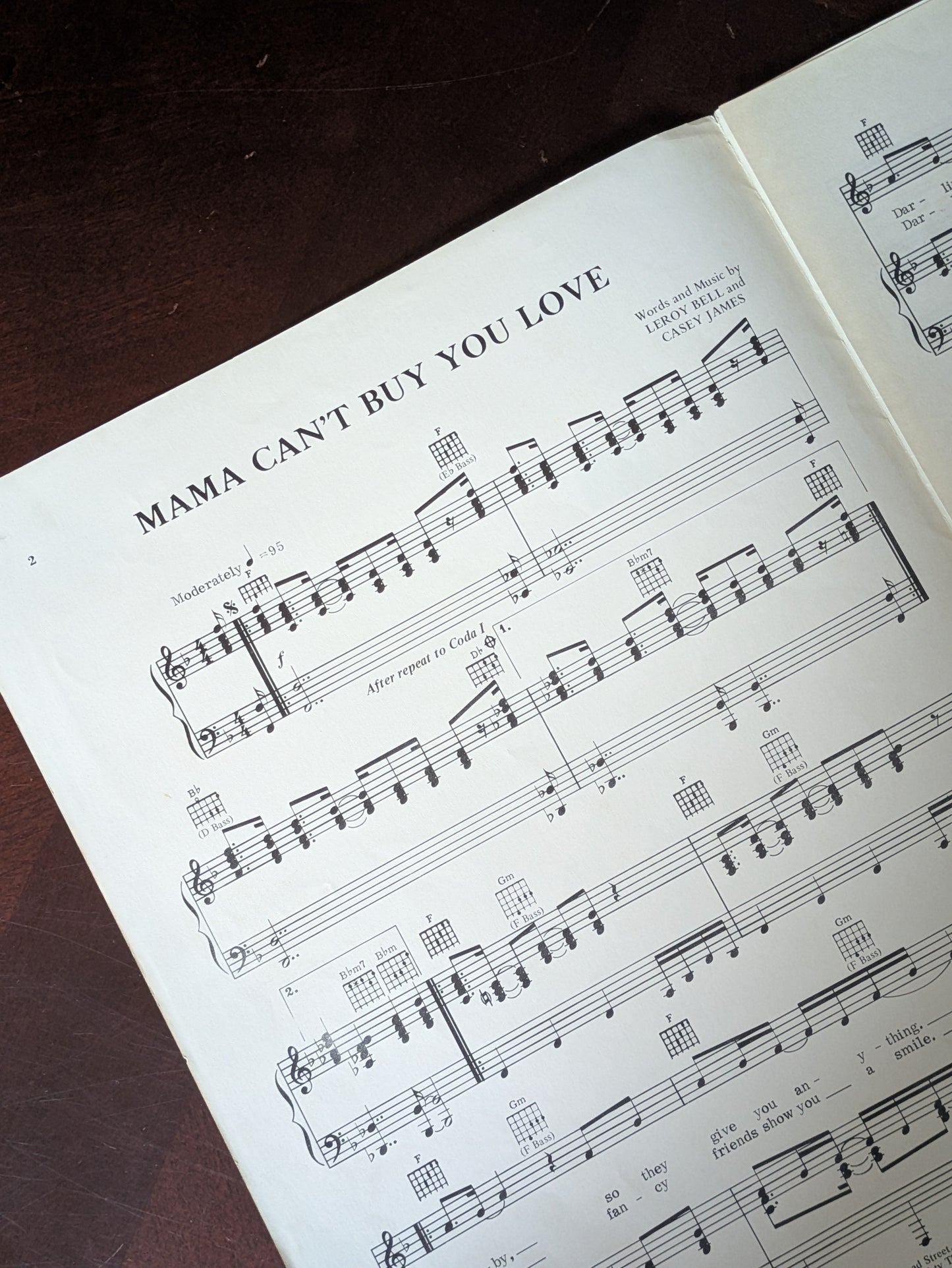 Elton John Sheet Music - "Mama Can't Buy You Love" (1977 USA Edition) - Rare Collector's Piece