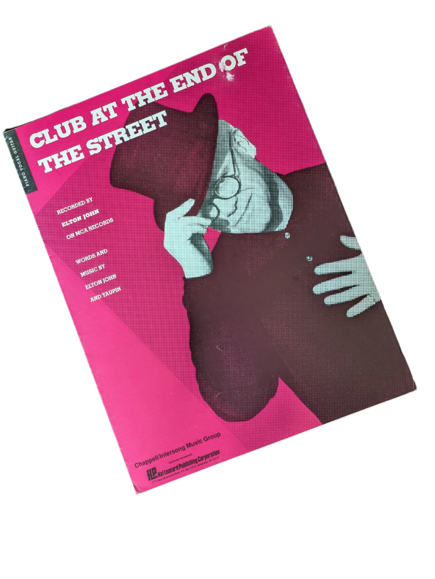 Elton John "Club at the End of the Street" Vintage Sheet Music