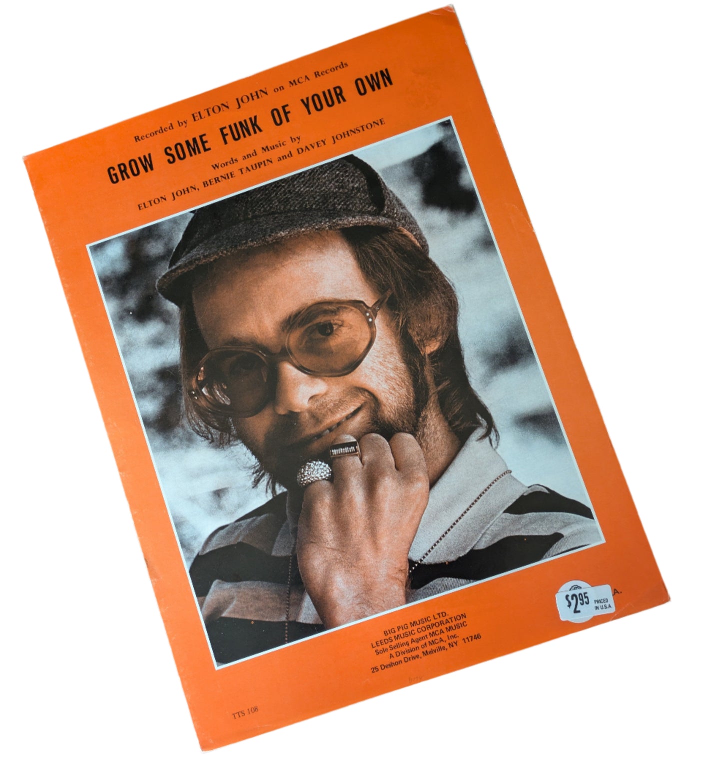 Elton John "Grow Some Funk of Your Own" Vintage Sheet Music