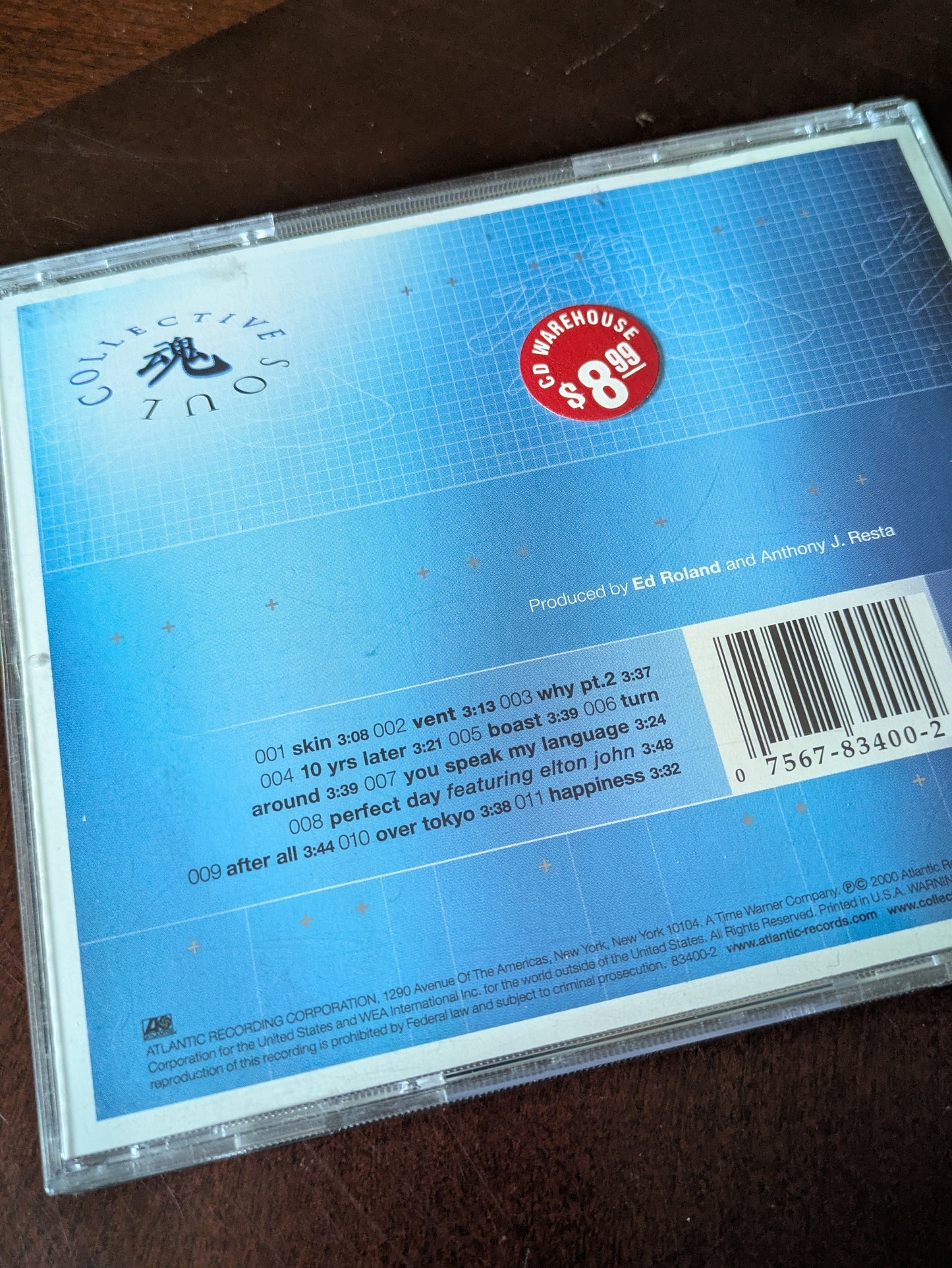 Collective Soul – Blender (2000 CD) ft. Elton John on Track 8 “Perfect Day” – Rare Collab
