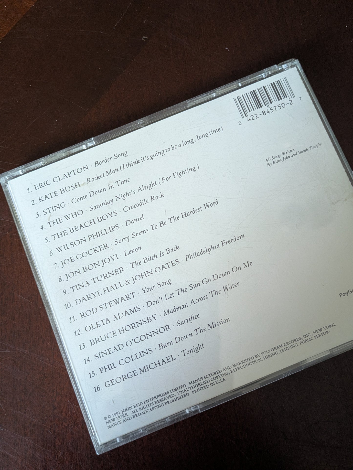Two Rooms: Celebrating the Songs of Elton John & Bernie Taupin – 16-Track Tribute CD