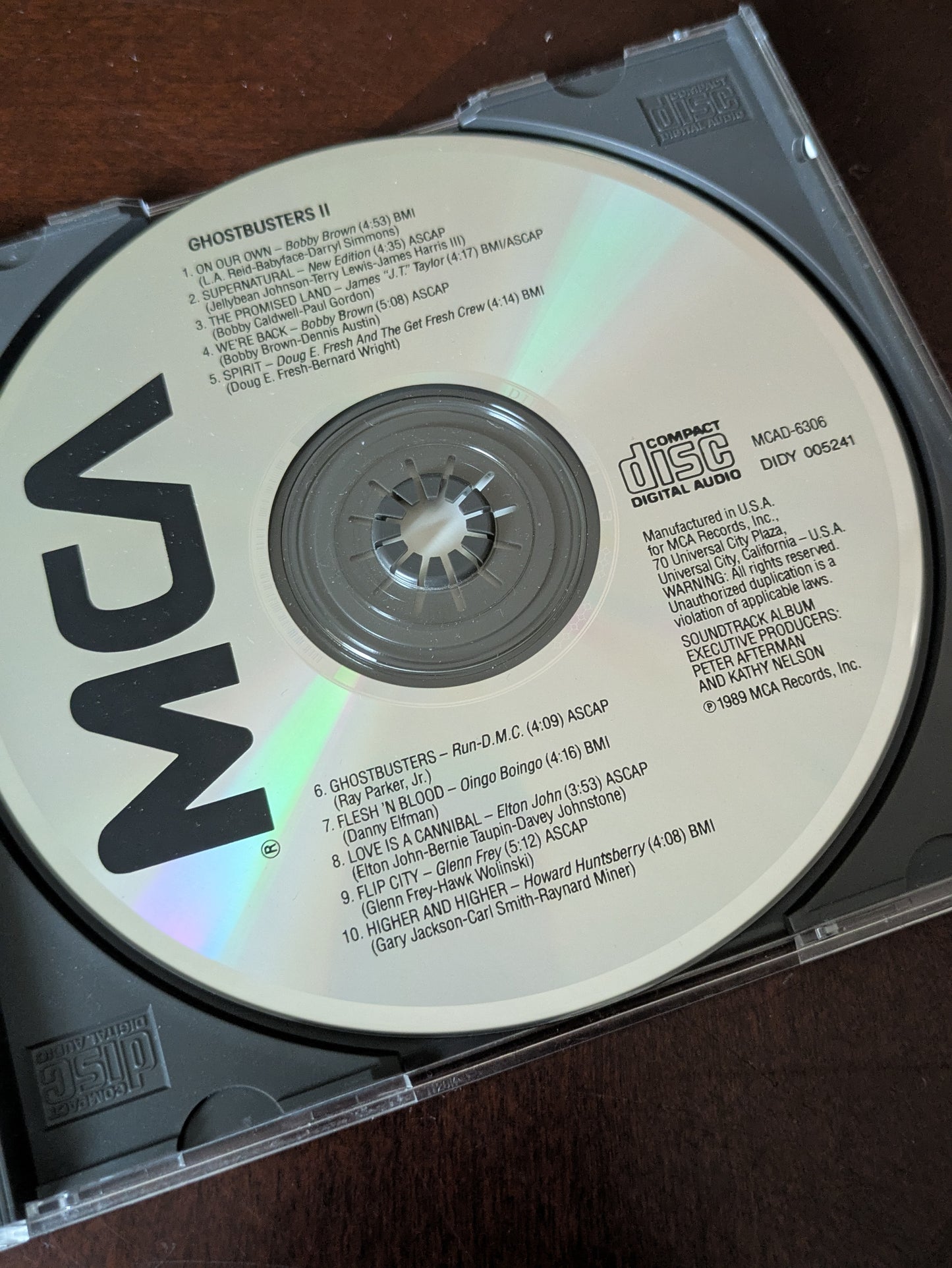 Ghostbusters II Soundtrack CD (1989) – Features Elton John Track #8 “Love Is a Cannibal”