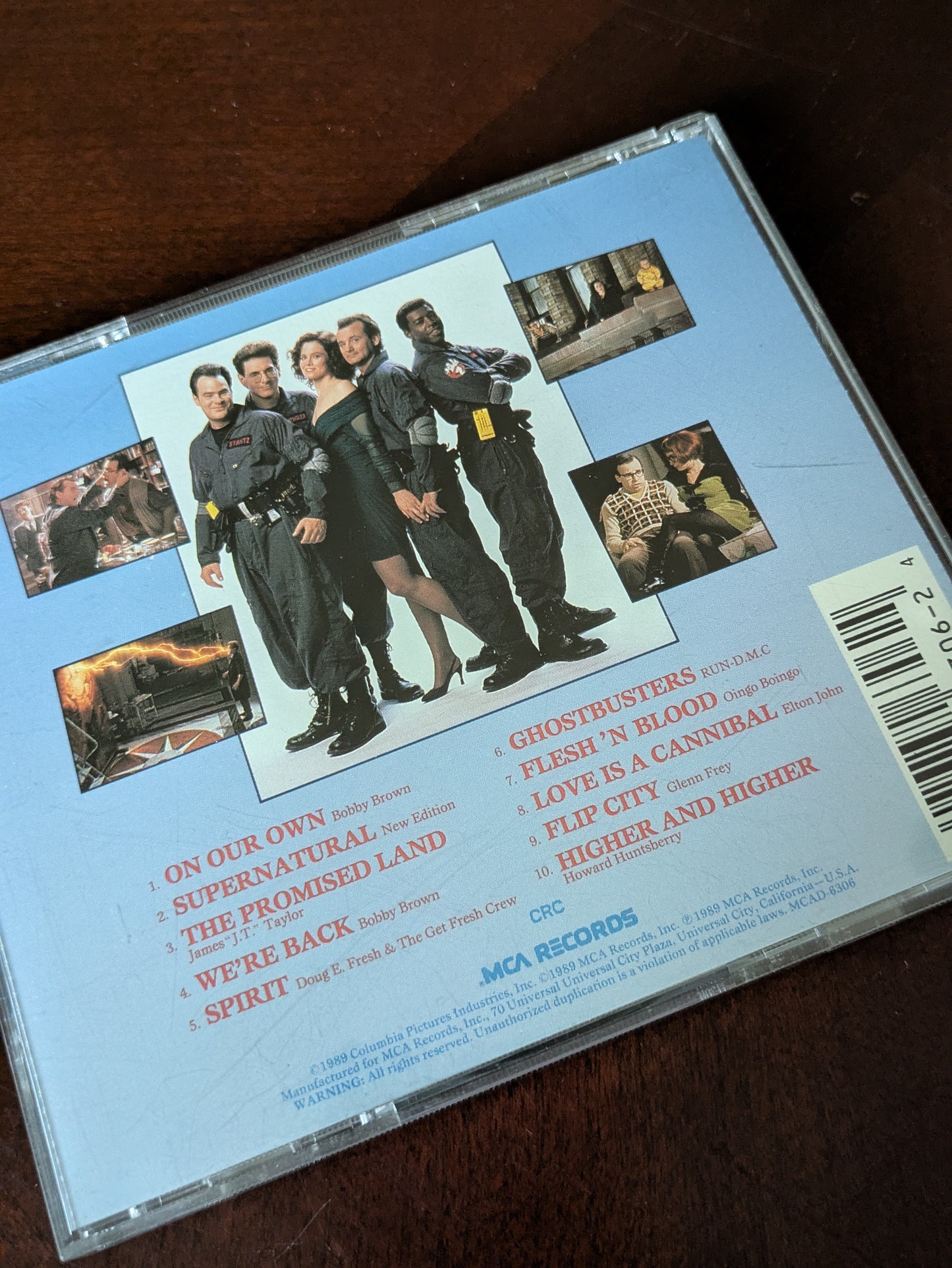 Ghostbusters II Soundtrack CD (1989) – Features Elton John Track #8 “Love Is a Cannibal”