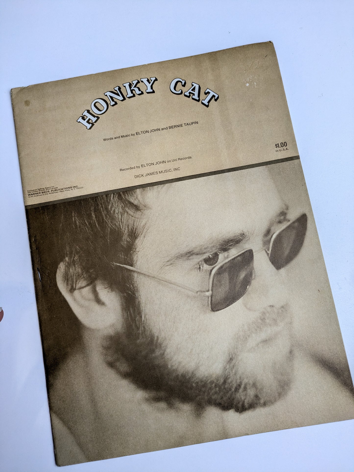 Elton John Honky Cat - Sheet Music