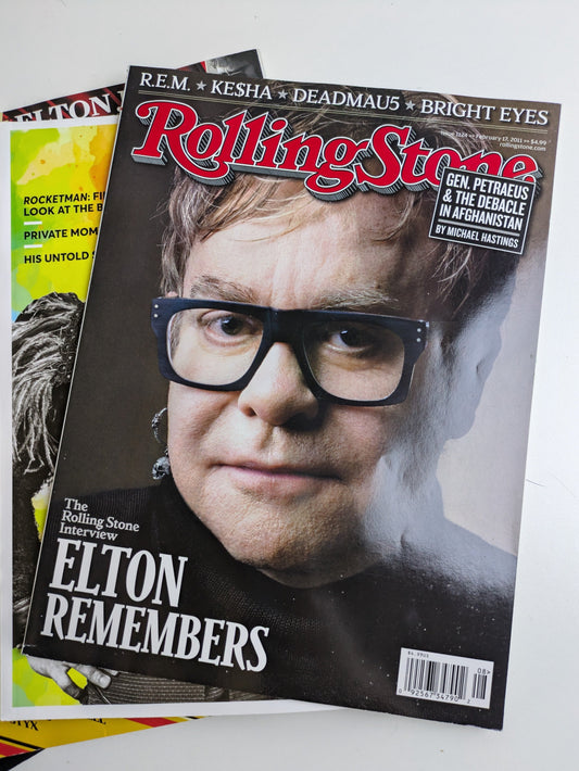 Elton John Rolling Stone Interview Magazine, 2011