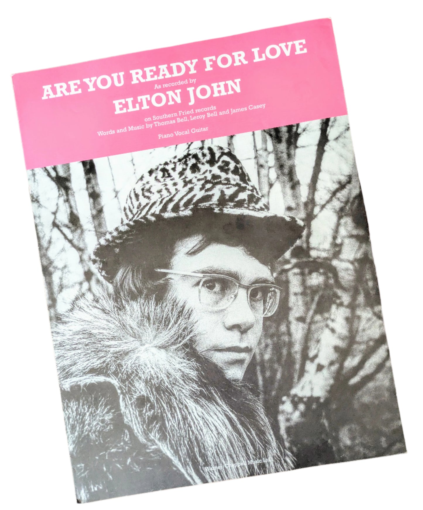 Elton John "Are You Ready for Love" Vintage Sheet Music