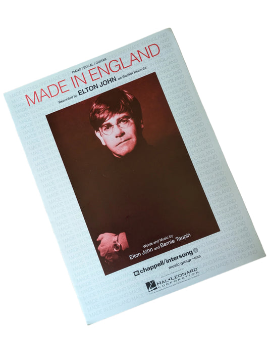 Elton John “Made in England” 1995 Sheet Music – Piano/Vocal/Guitar Songbook