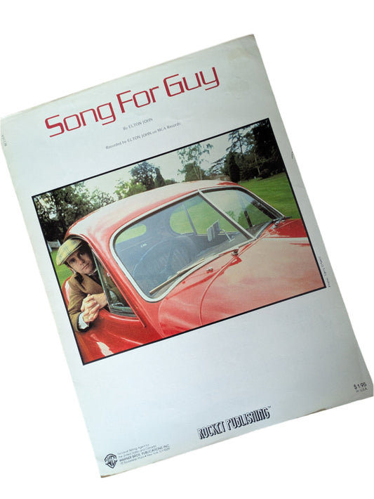 Elton John “Song for Guy” Original 1978 Sheet Music – Very Rare